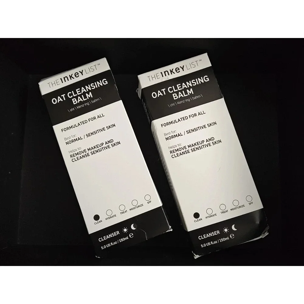 The Inkey List Oat‎ Cleansing Balm TWO x 5oz 150ml Full Size New in Box